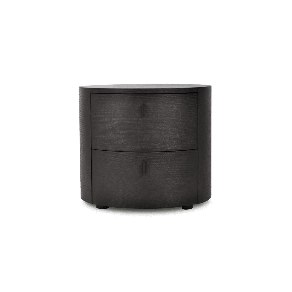 ECLIPSE - Smoked Veneer Bedside Table