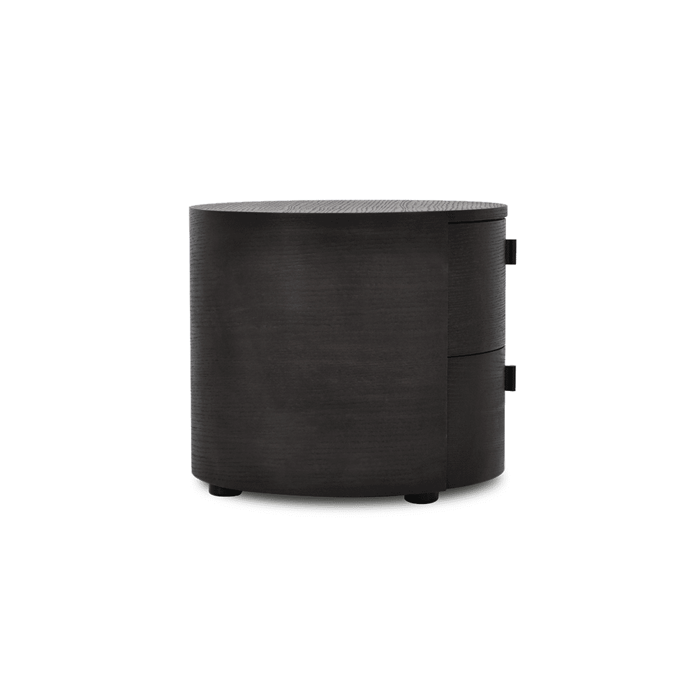 ECLIPSE - Smoked Veneer Bedside Table