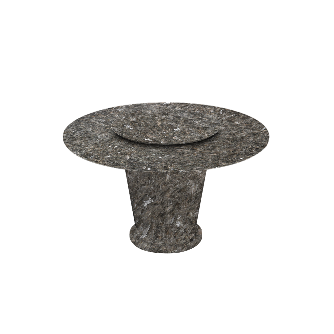 4.3ft Round Pearl Stone Natural Marble Dining Table