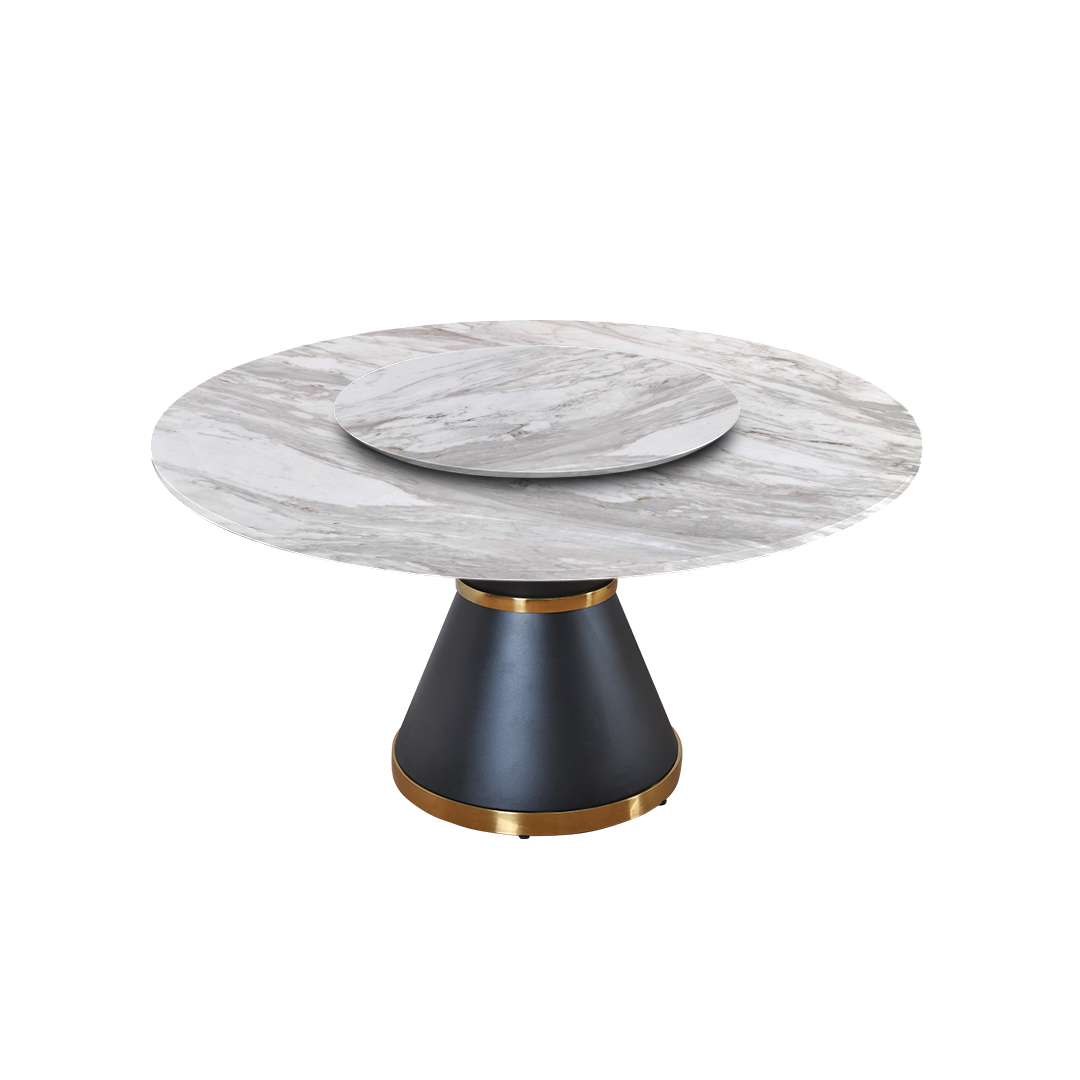 5ft Round Volakas Natural Marble Dining Table