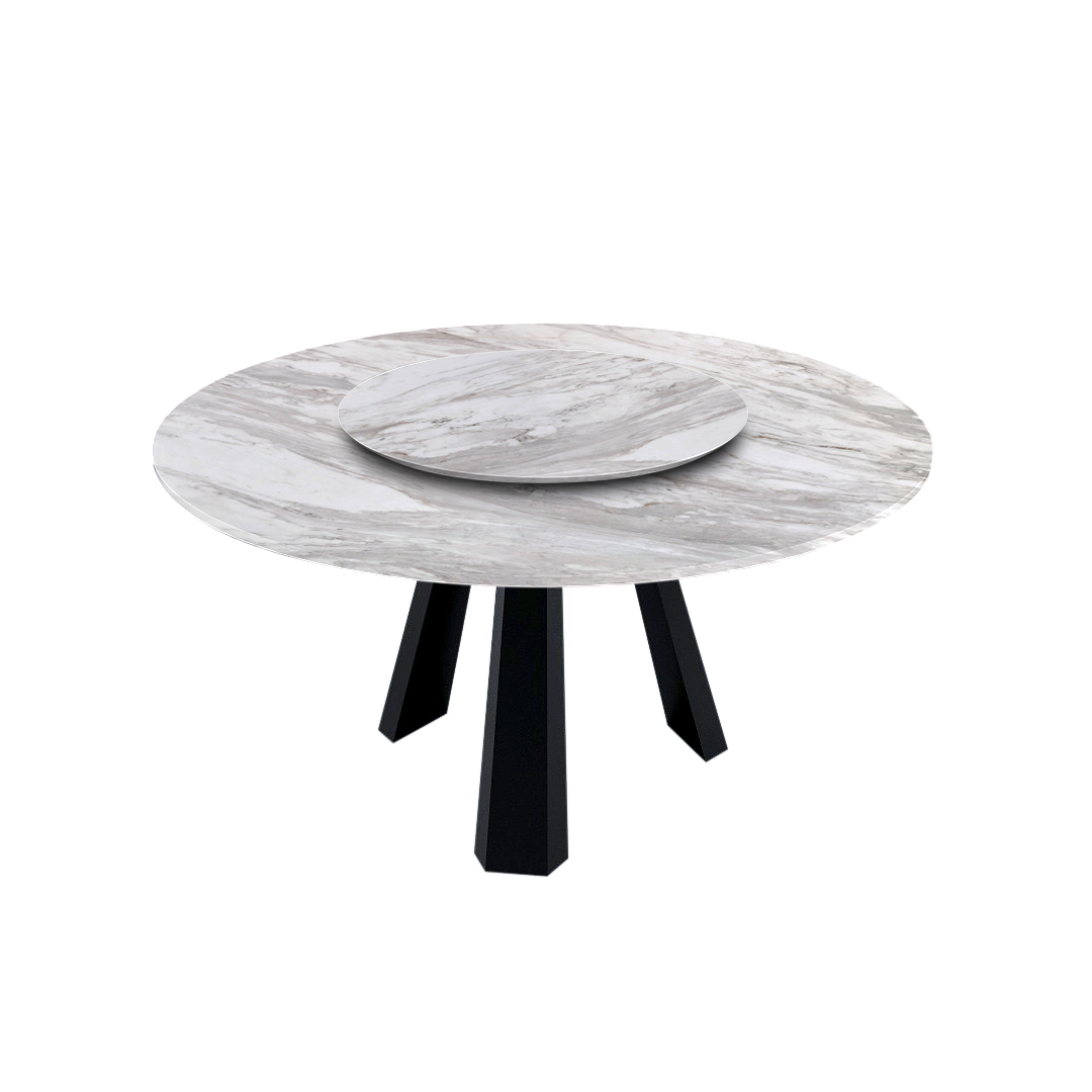 5ft Round Volakas Natural Marble Dining Table
