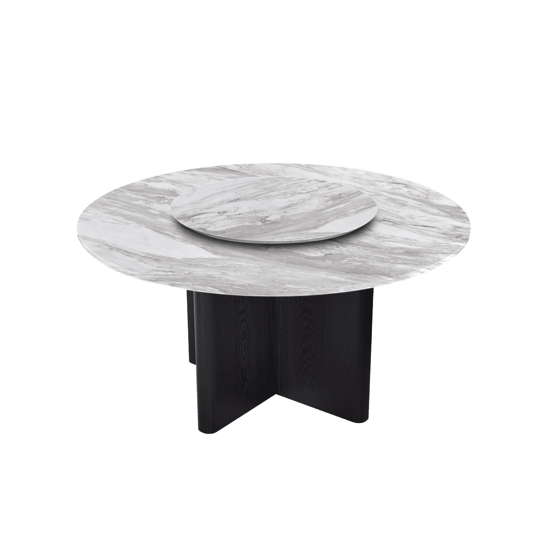 5ft Round Volakas Natural Marble Dining Table