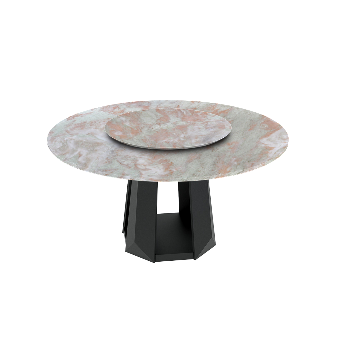 5ft Round Norwegian Jade Natural Marble Dining Table
