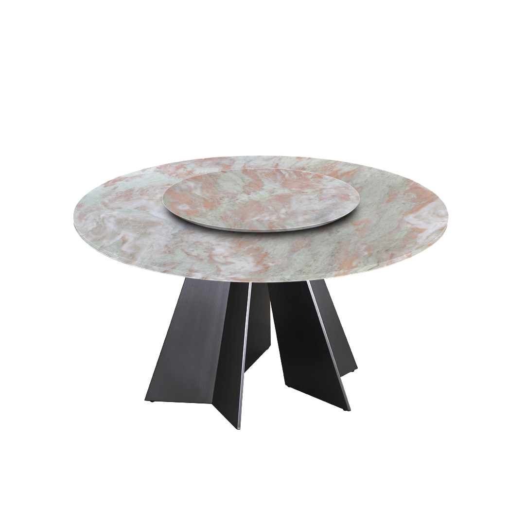 5ft Round Norwegian Jade Natural Marble Dining Table