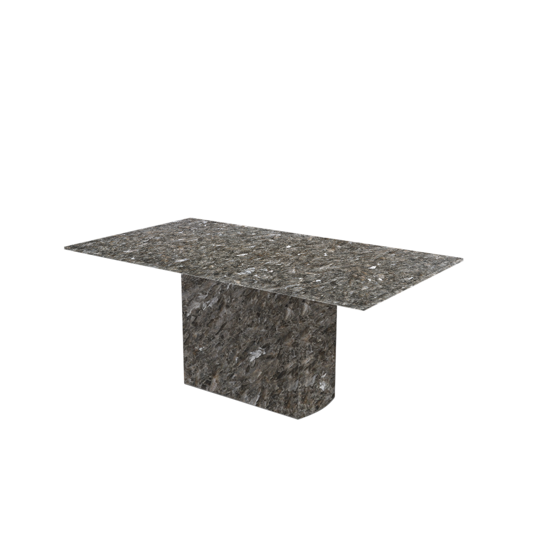 6ft Rectangular Pearl Stone Natural Marble Dining Table