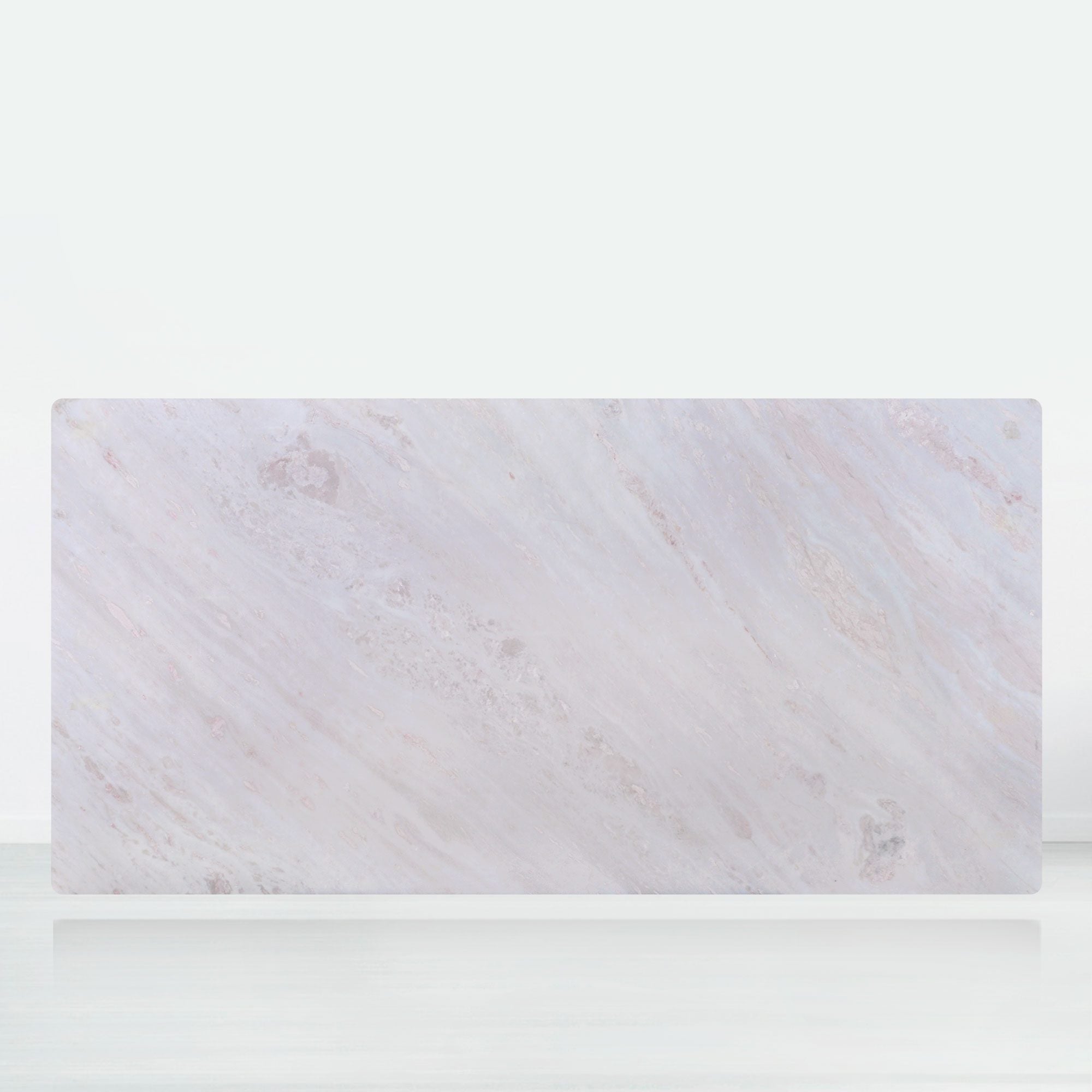 8ft Rectangular Namibian Rose Natural Marble Dining Table