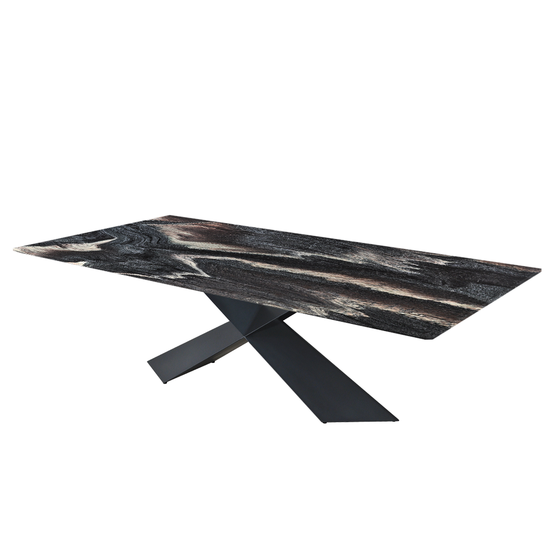 8ft Rectangular Kinawa Natural Marble Dining Table