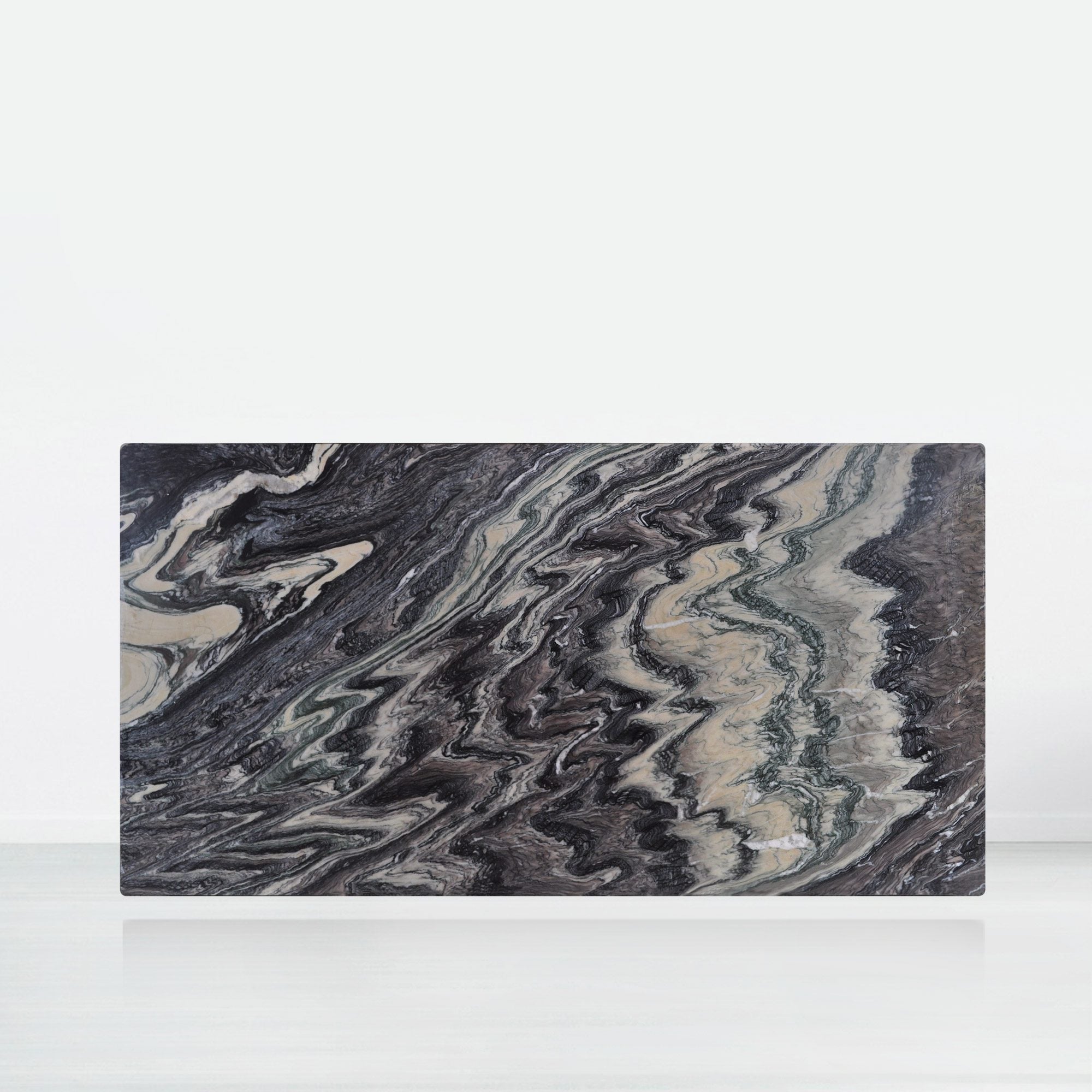 7ft Rectangular Kinawa Natural Marble Dining Table