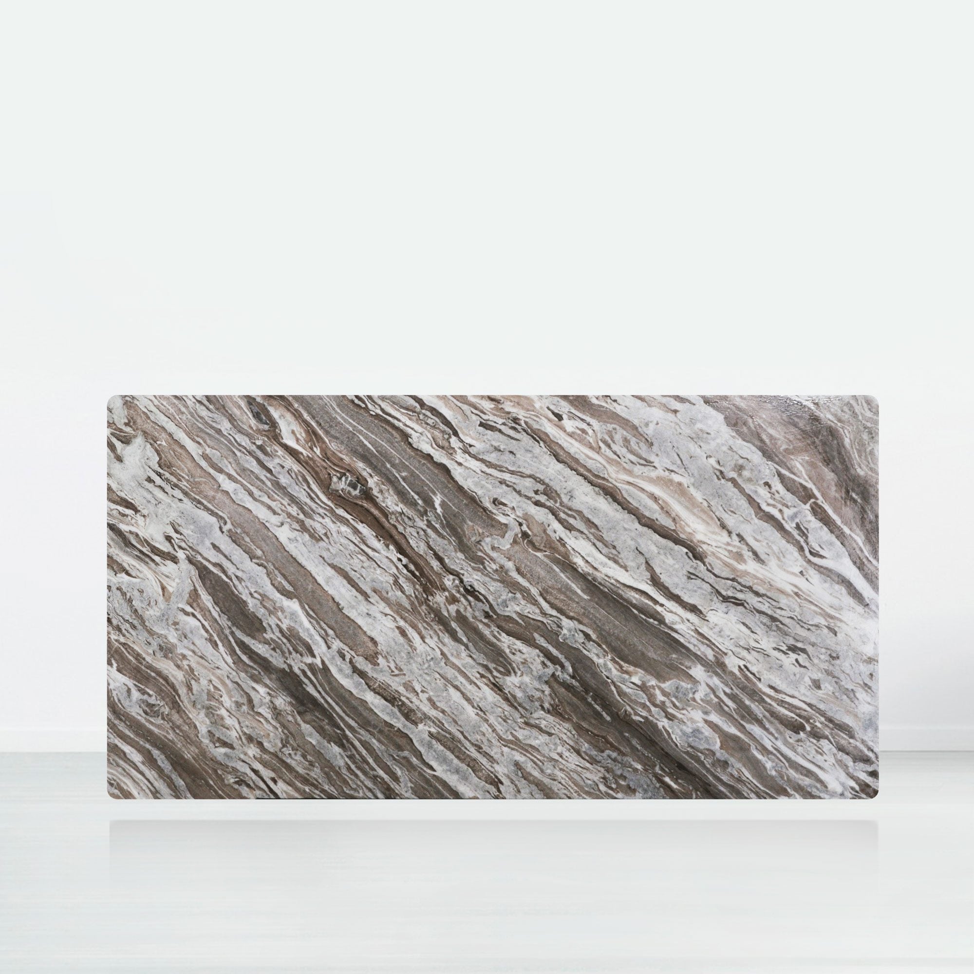 7ft Rectangular Toronto Brown Natural Marble Dining Table