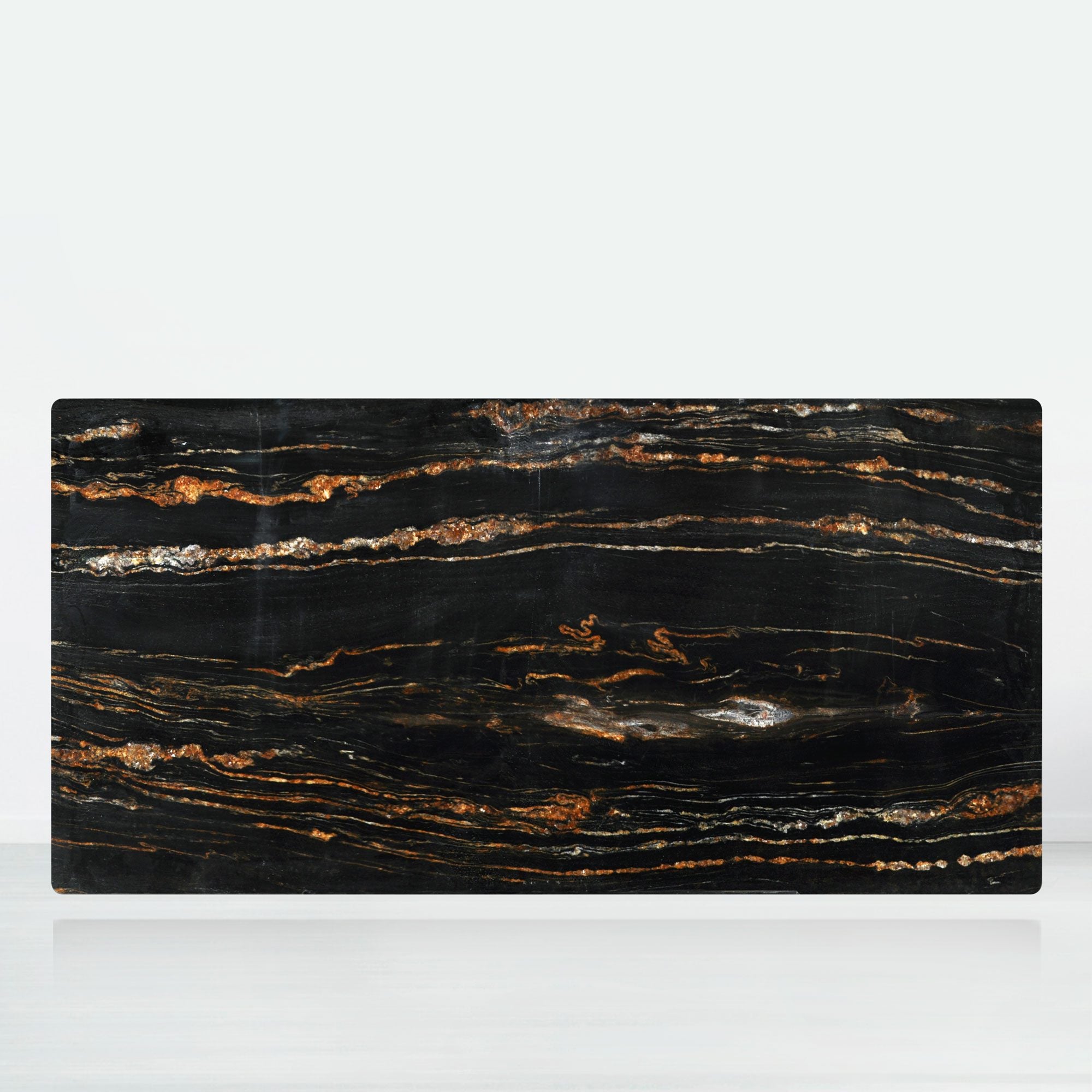 8ft Rectangular Black Taurus Natural Marble Dining Table