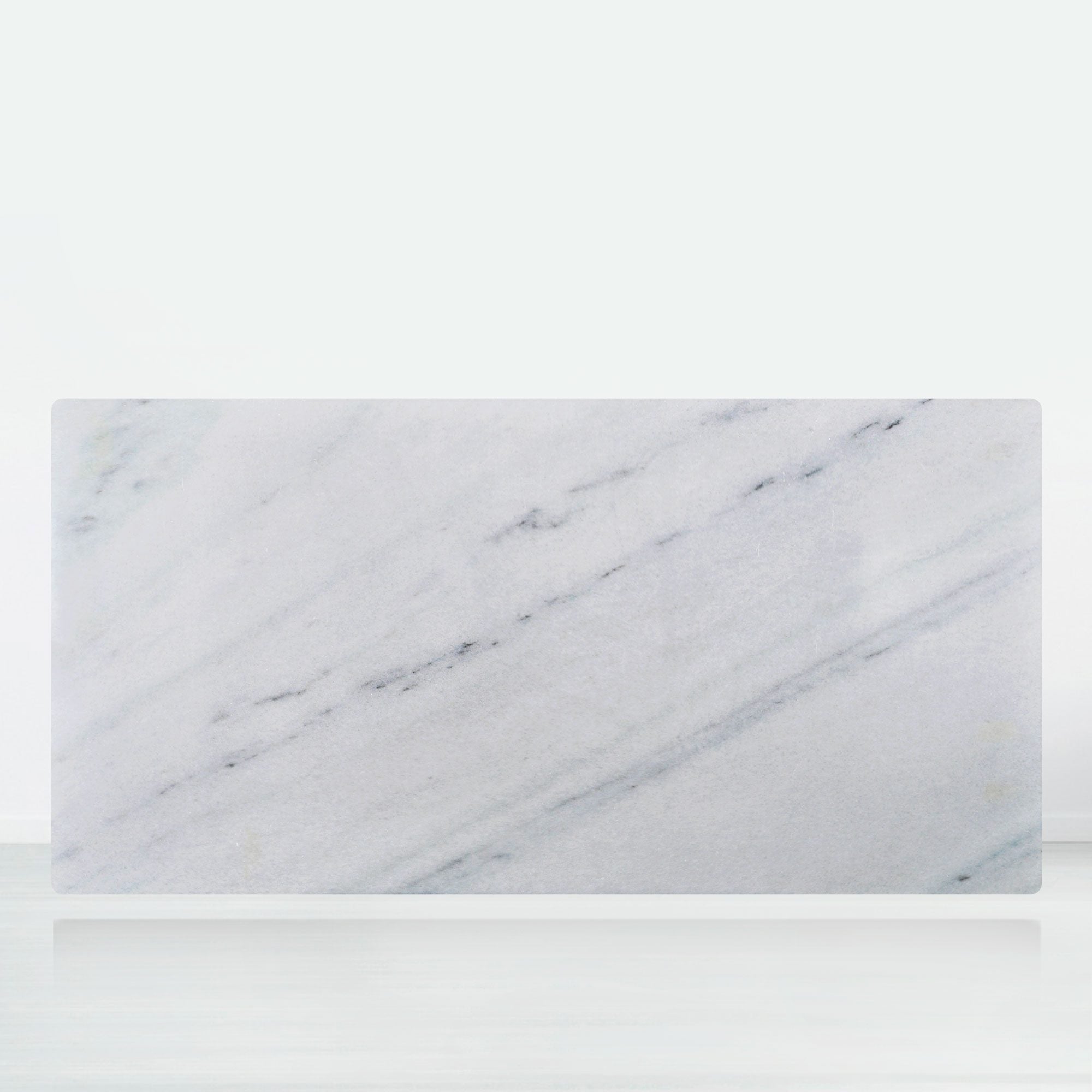 8ft Rectangular Columbia White Natural Marble Dining Table