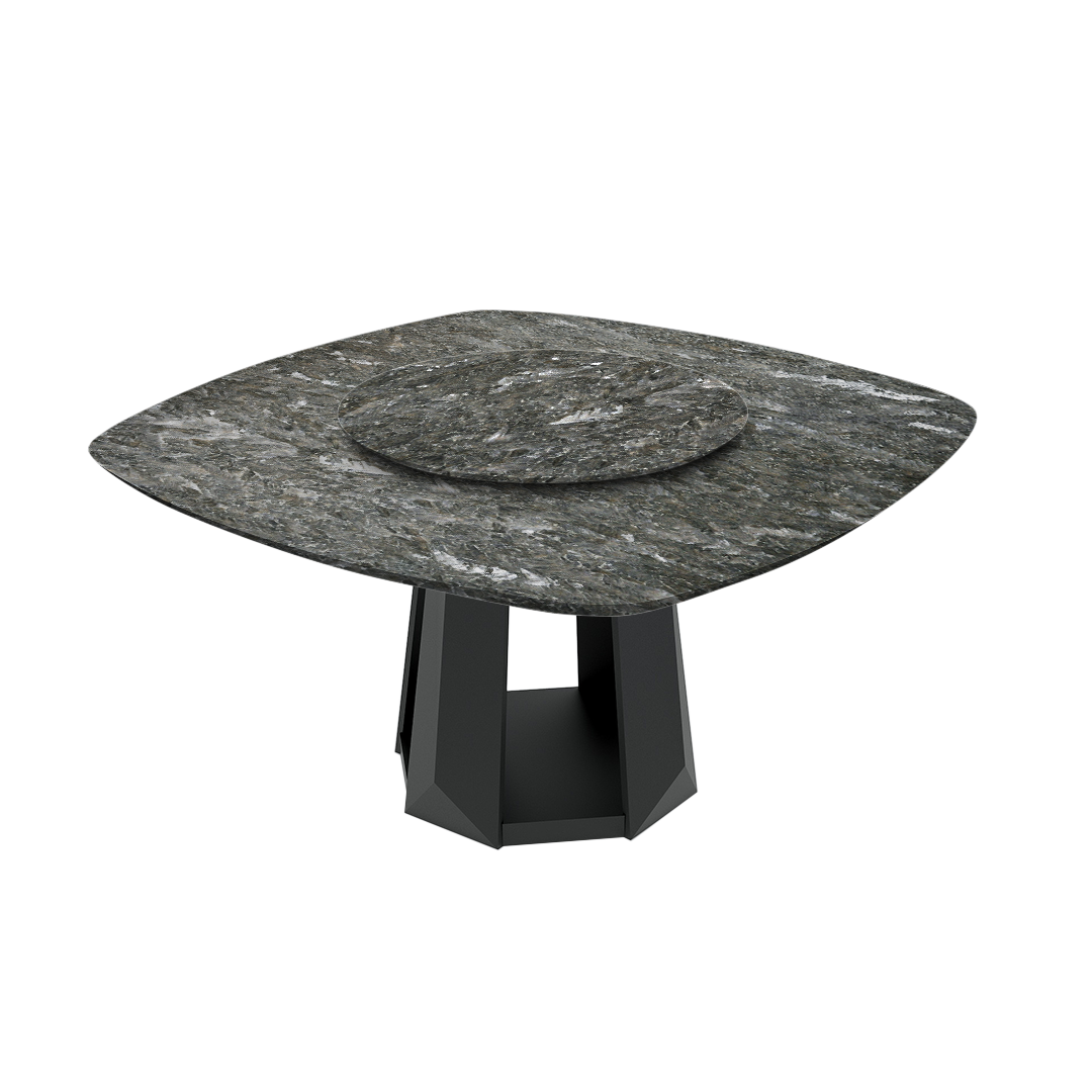 5ft Square Pearl Stone Natural Marble Dining Table