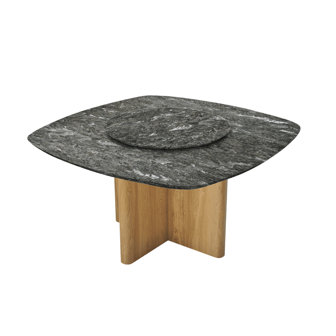 5ft Square Pearl Stone Natural Marble Dining Table
