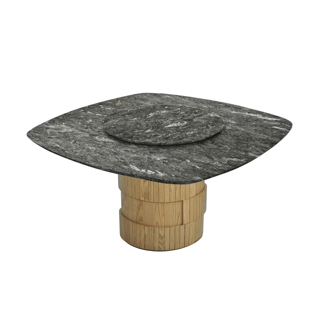 5ft Square Pearl Stone Natural Marble Dining Table