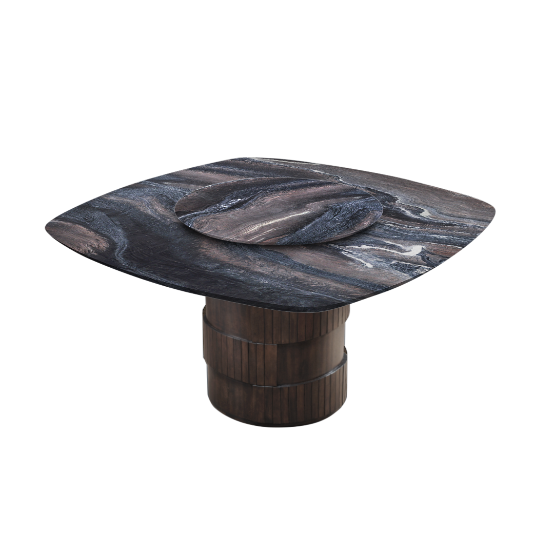 5ft Square Kinawa Natural Marble Dining Table