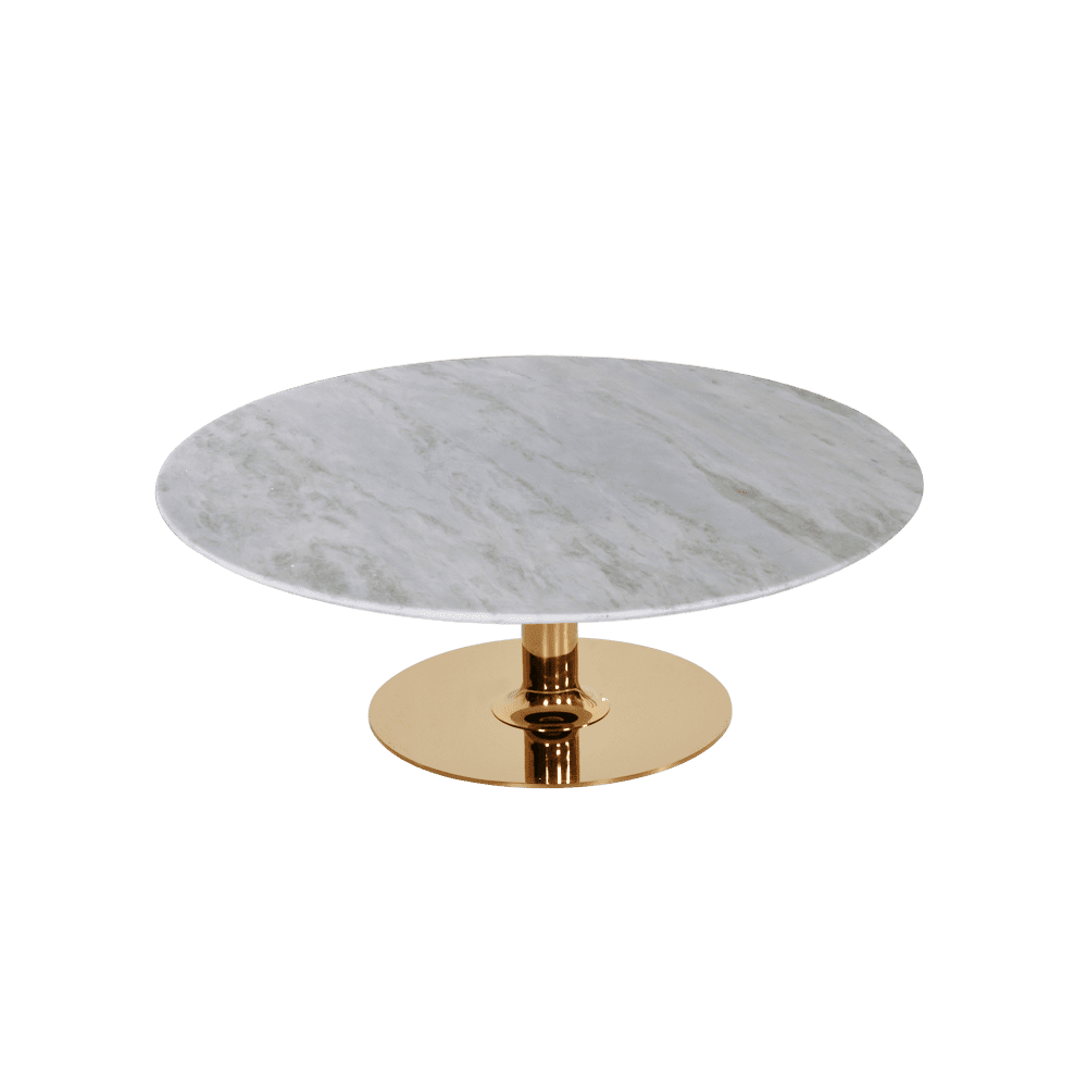 Round Norwegian Jade Natural Marble Coffee Table (1.0m)