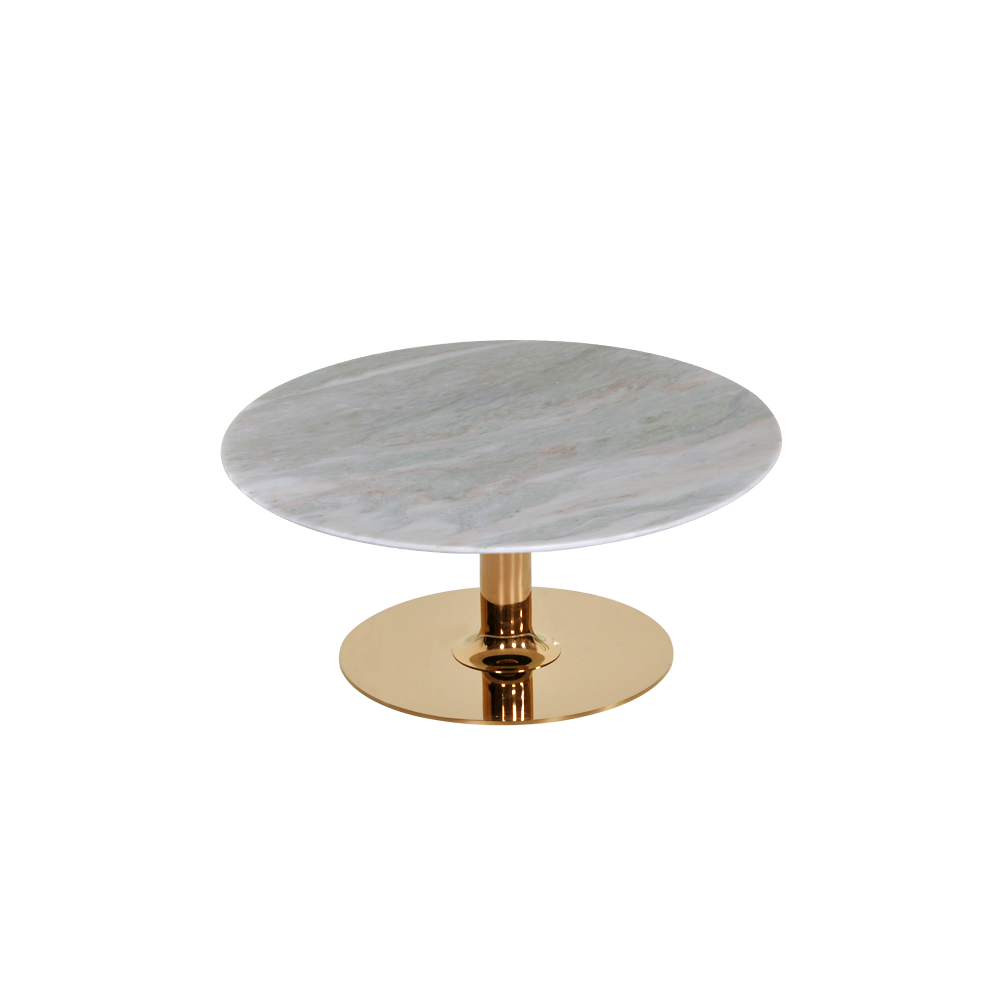 Round Norwegian Jade Natural Marble Coffee Table (800mm)