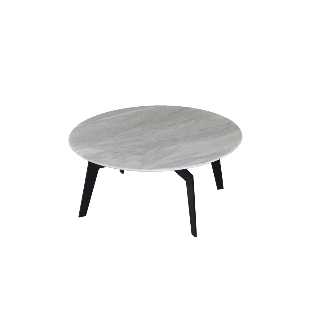 Round Norwegian Jade Natural Marble Coffee Table (0.8m)