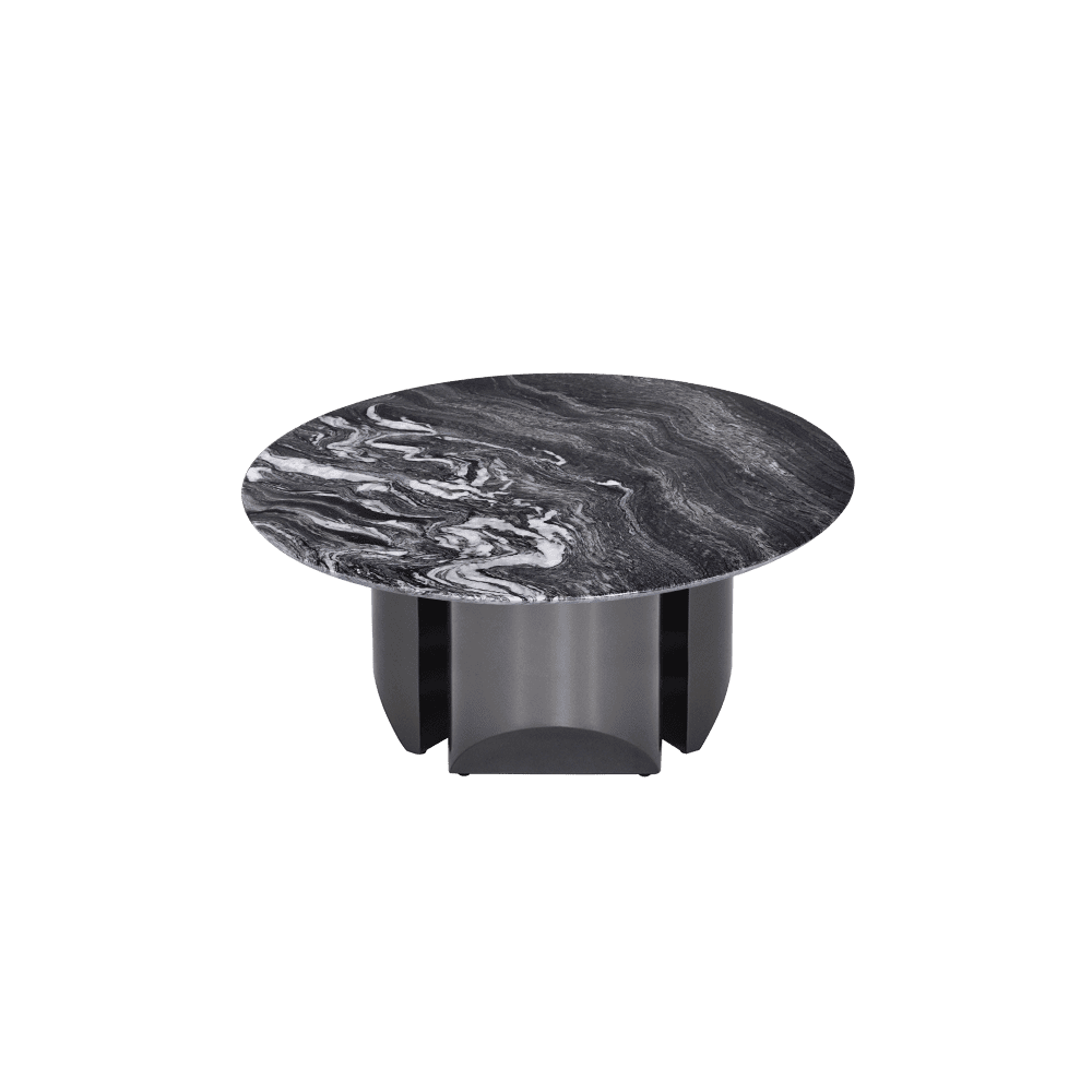 Round Kinawa Natural Marble Coffee Table (800mm)