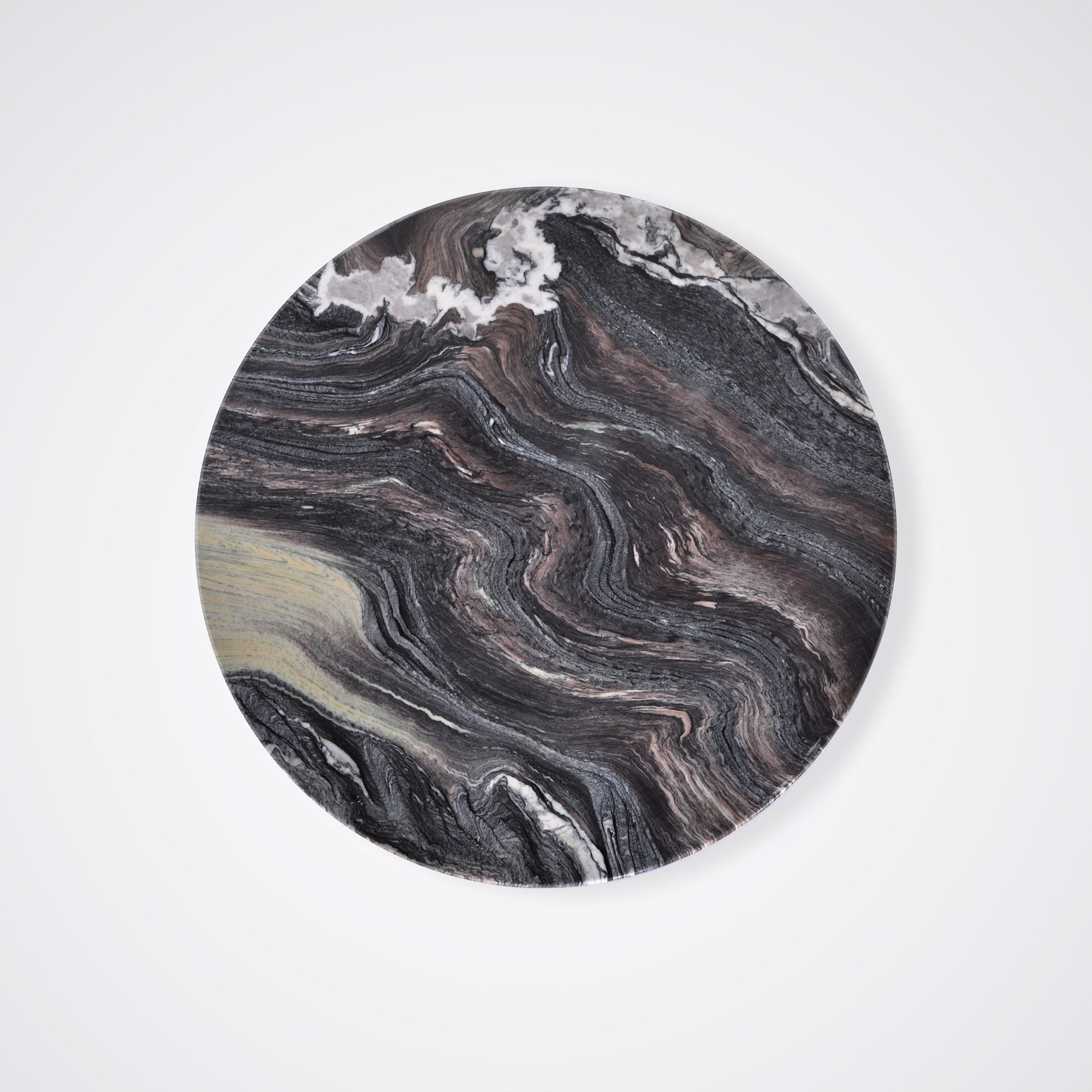 Round Kinawa Natural Marble Coffee Table (1.0m)