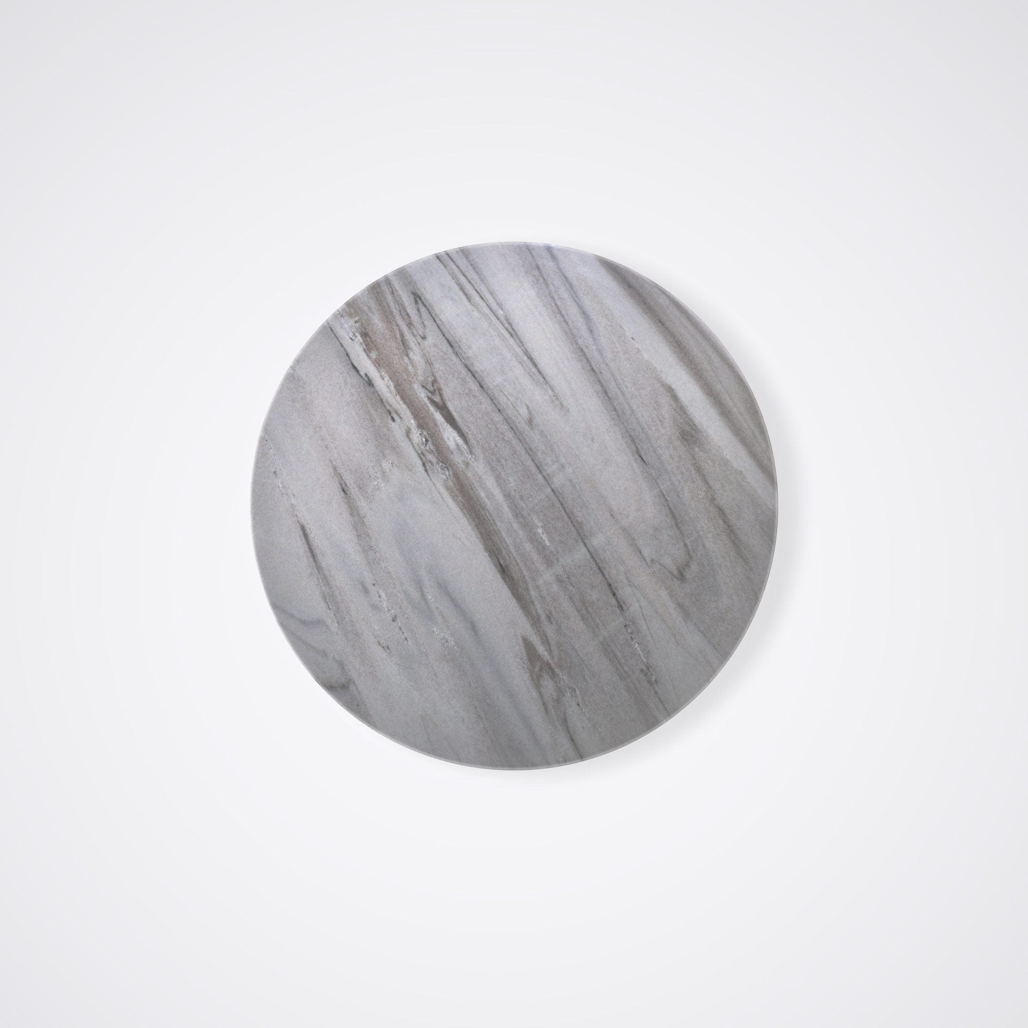 Round Palissandro White Natural Marble Coffee Table (0.8m)