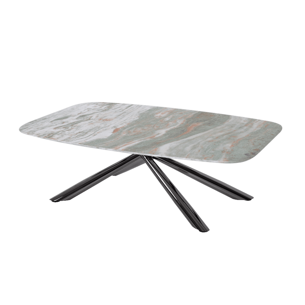 Rectangular Norwegian Jade Natural Marble Coffee Table (1.2m x 0.7m)