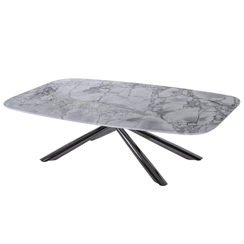 Rectangular Super White Dolomite Natural Marble Coffee Table (1.4m x 0.8m)