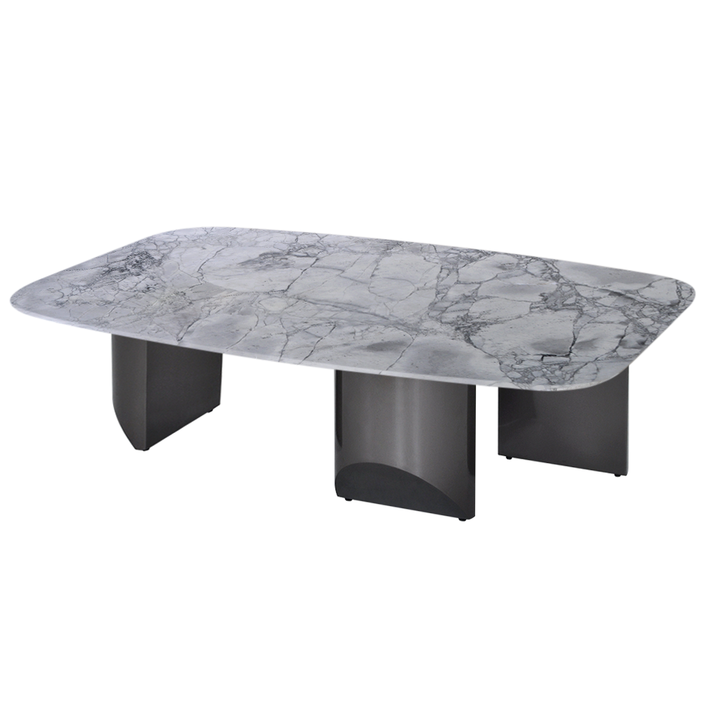 Rectangular Super White Dolomite Natural Marble Coffee Table (1400mm x 800mm)