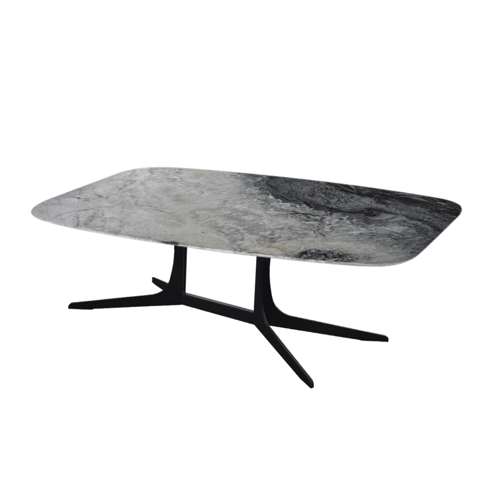 Rectangular Cristallo Blue Natural Marble Coffee Table (1.2m x 0.7m)