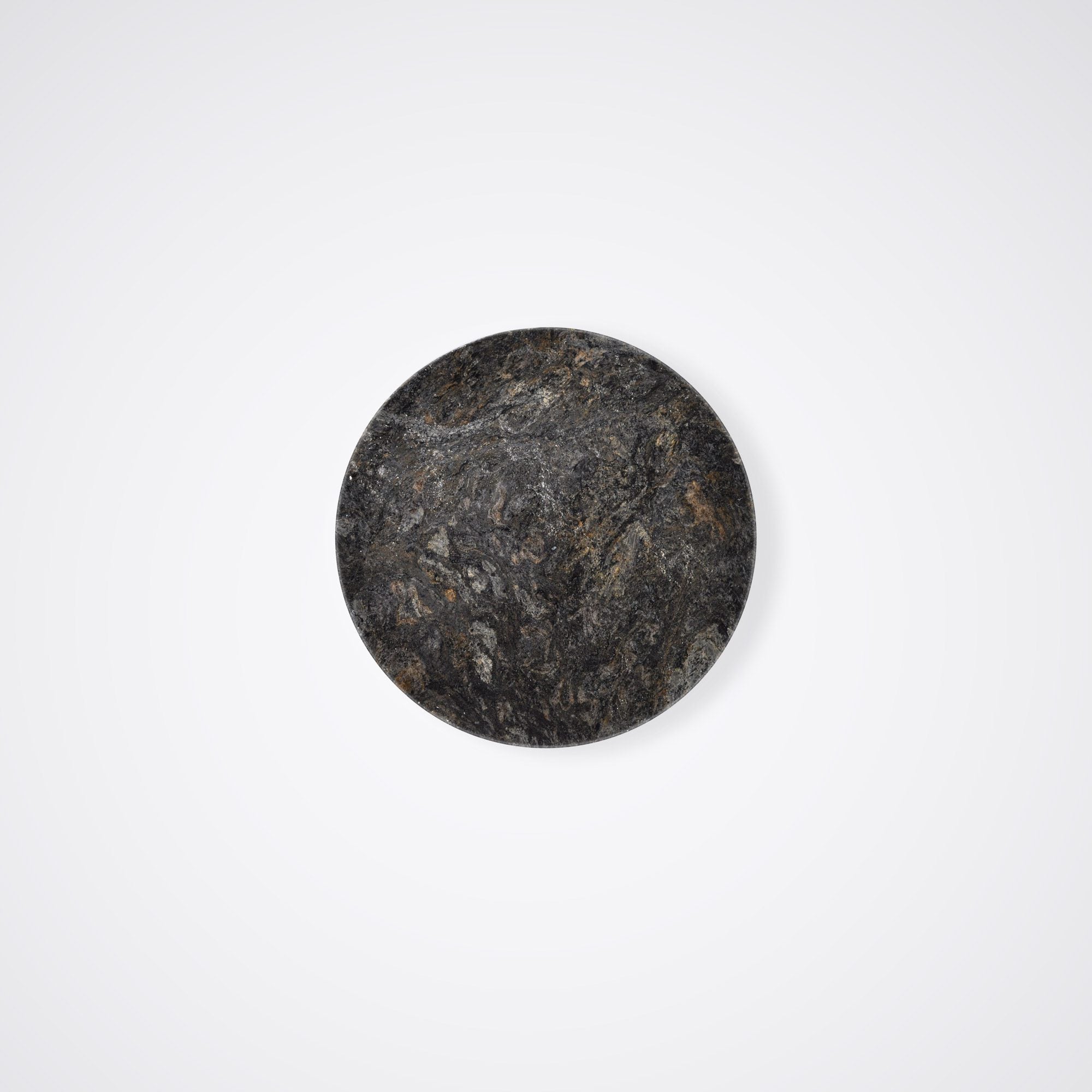 Round Platinum Diamond Natural Marble Side Table (0.6m)