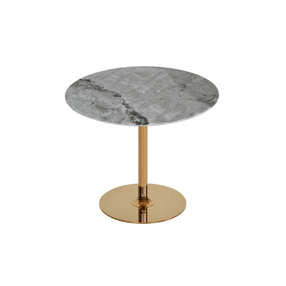 Round Forest Green Natural Marble Side Table (600mm)