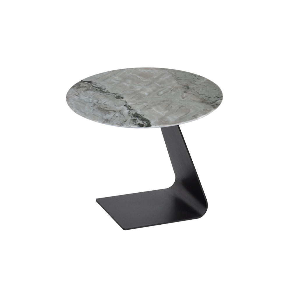 Round Forest Green Natural Marble Side Table (600mm)