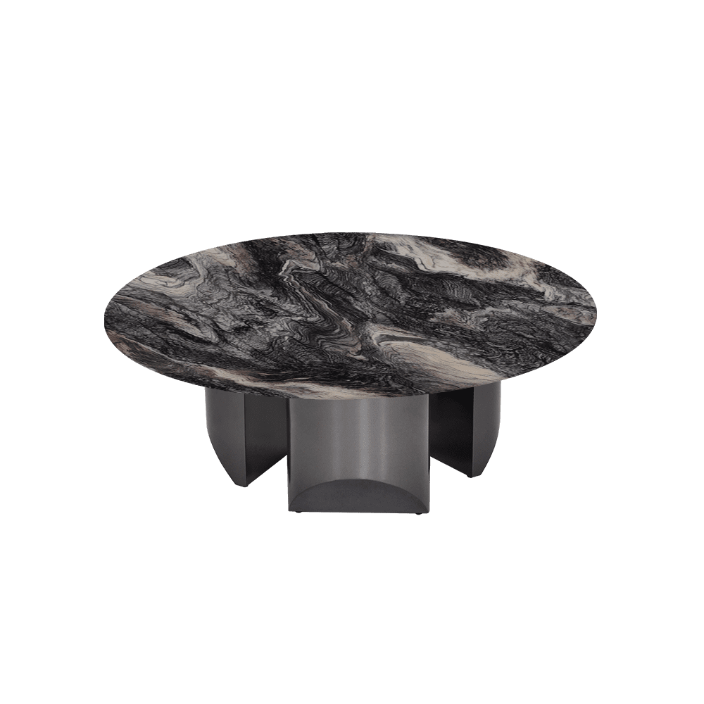 NOA – Mix & Match Marble Coffee Table with Stainless Steel Leg (1000mm)