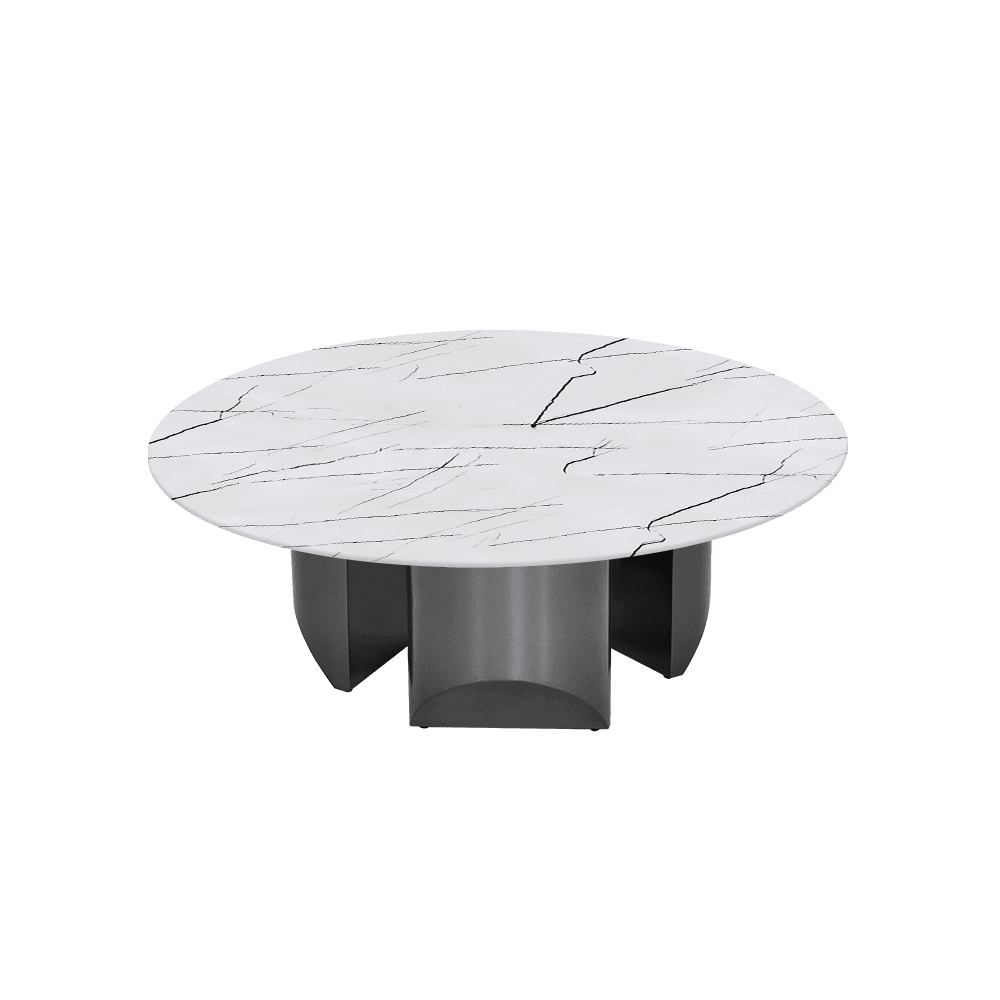 NOA – Mix & Match Marble Coffee Table with Stainless Steel Leg (1000mm)