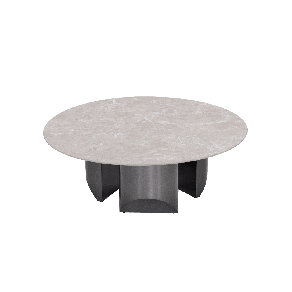 NOA – Mix & Match Marble Coffee Table with Stainless Steel Leg (1000mm)