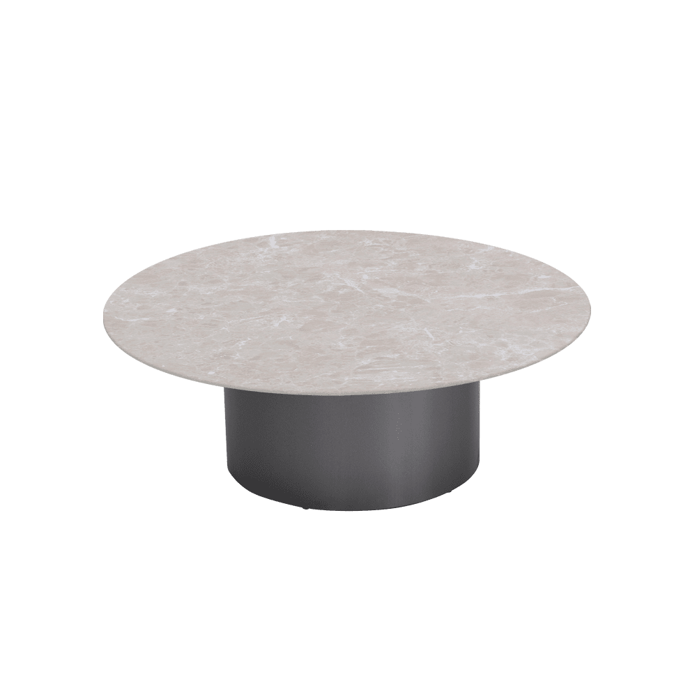 YUNA – Mix & Match Marble Coffee Table with Stainless Steel Leg (1000mm)