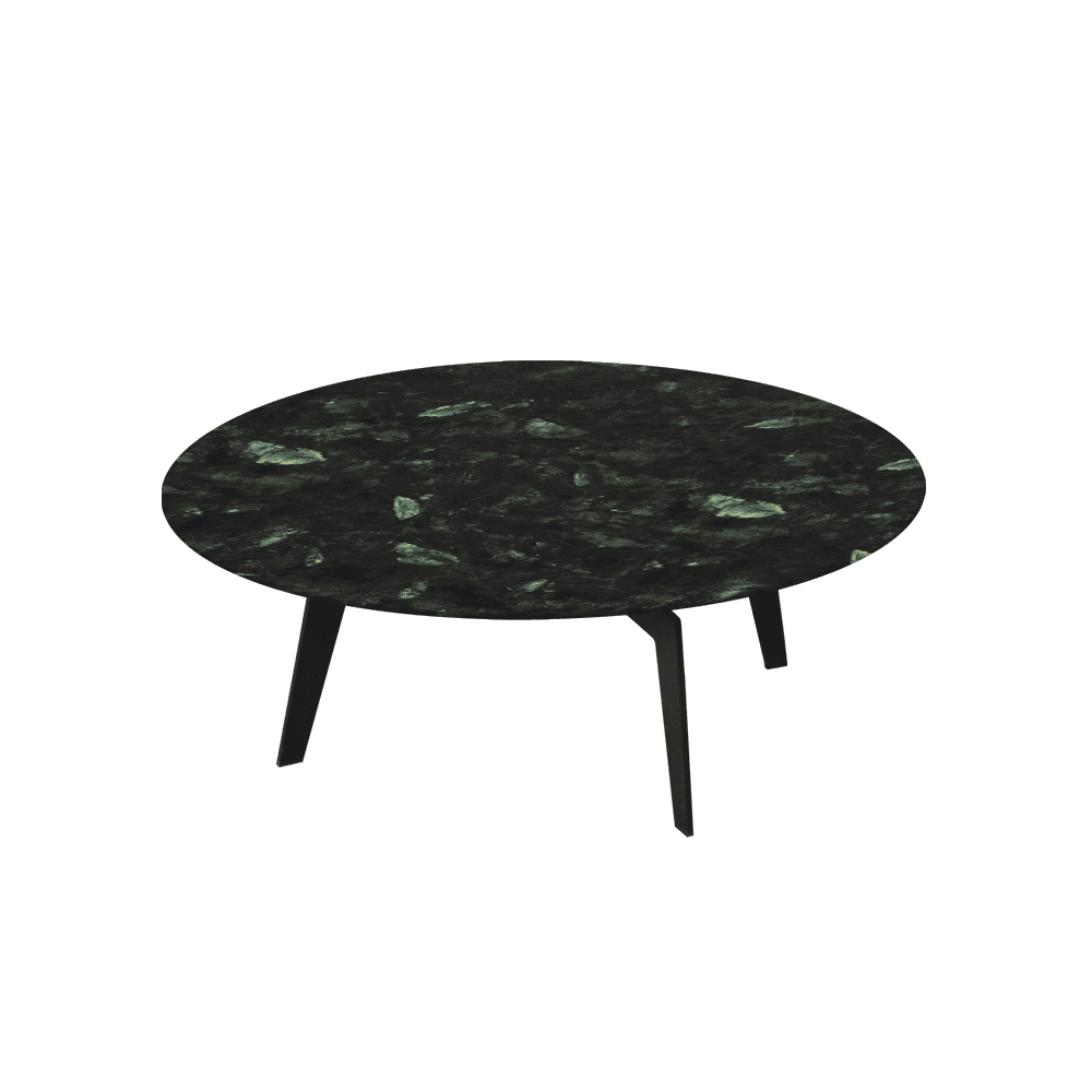 ELENA – Mix & Match Marble Coffee Table with Black Metal Leg (1000mm)