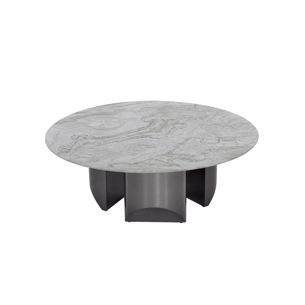 NOA – Mix & Match Marble Coffee Table with Stainless Steel Leg (1000mm)