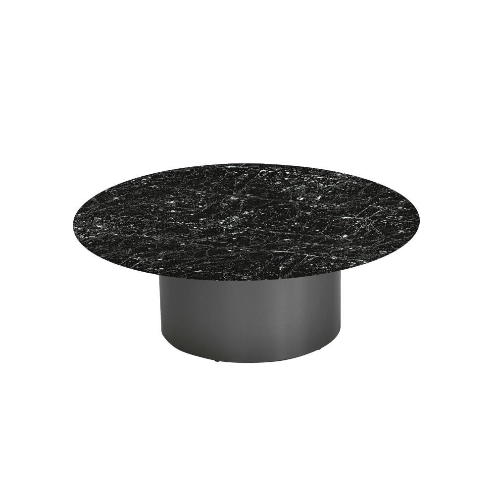 YUNA – Mix & Match Marble Coffee Table with Stainless Steel Leg (1000mm)
