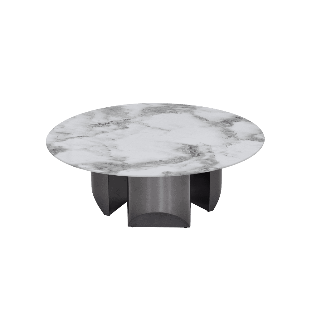 NOA – Mix & Match Marble Coffee Table with Stainless Steel Leg (1000mm)