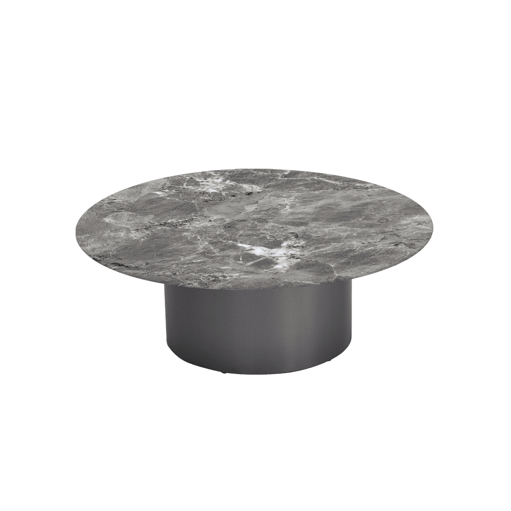 YUNA – Mix & Match Marble Coffee Table with Stainless Steel Leg (1000mm)