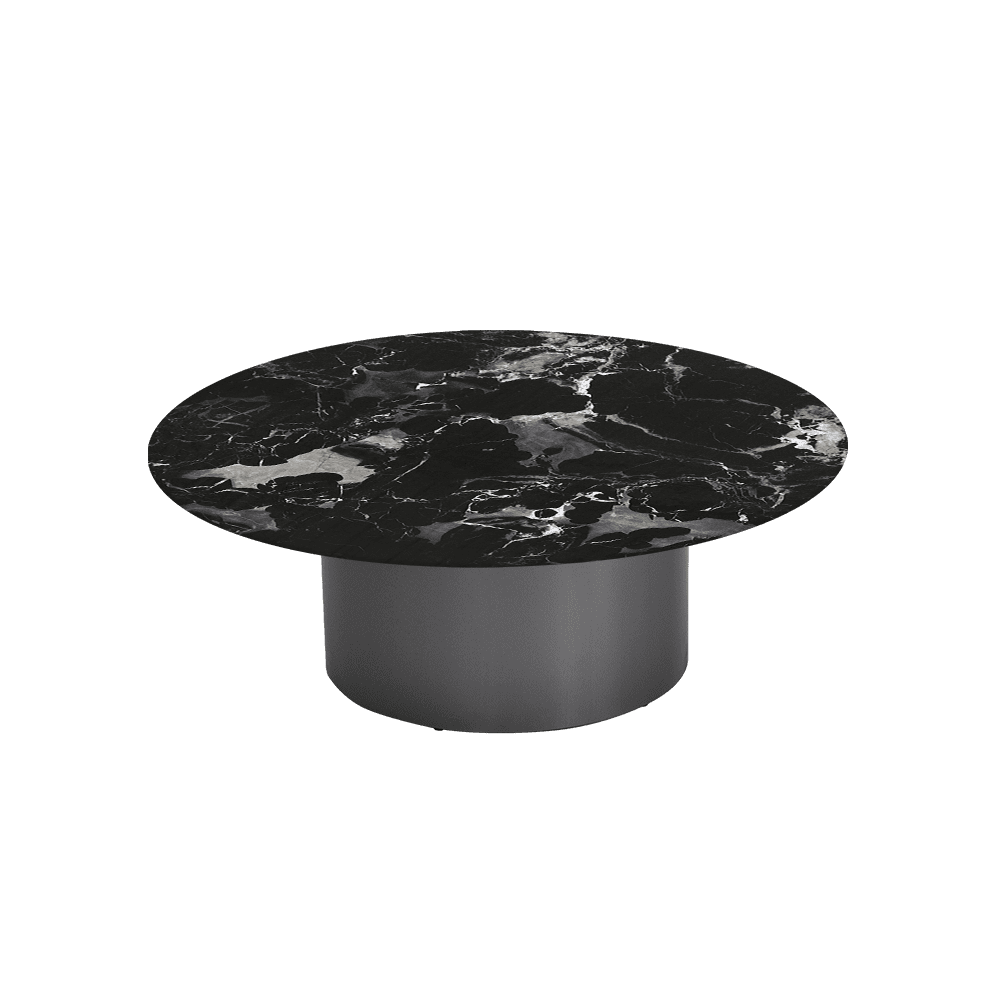 YUNA – Mix & Match Marble Coffee Table with Stainless Steel Leg (1000mm)
