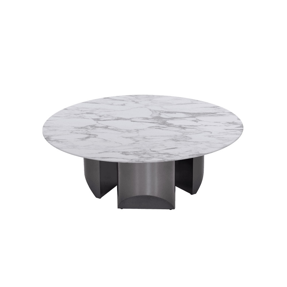 NOA – Mix & Match Marble Coffee Table with Stainless Steel Leg (1000mm)