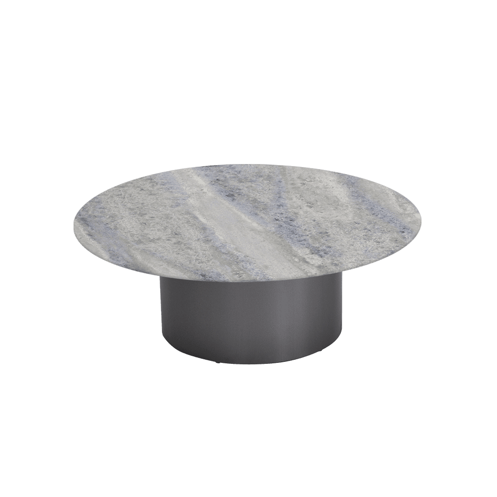 YUNA – Mix & Match Marble Coffee Table with Stainless Steel Leg (1000mm)