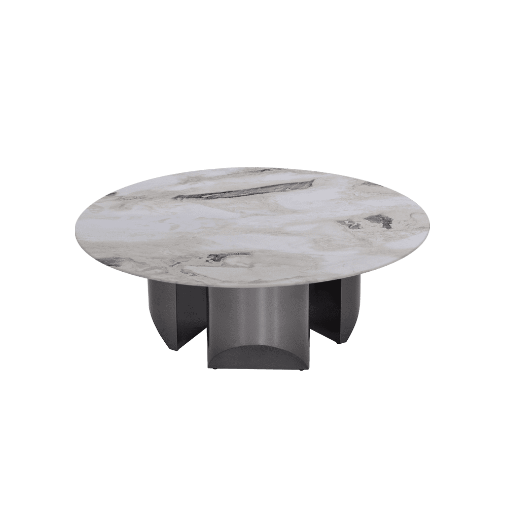 NOA – Mix & Match Marble Coffee Table with Stainless Steel Leg (1000mm)