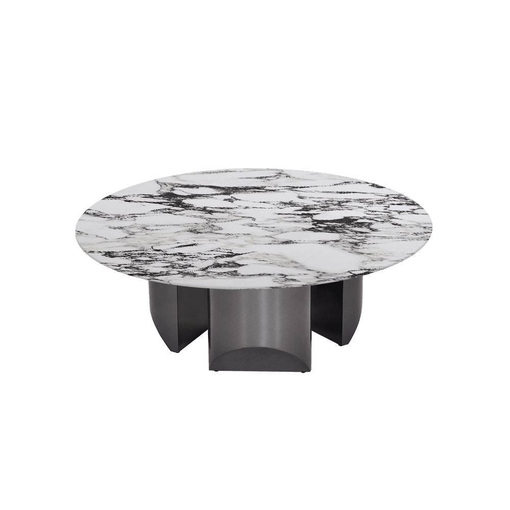 NOA – Mix & Match Marble Coffee Table with Stainless Steel Leg (1000mm)