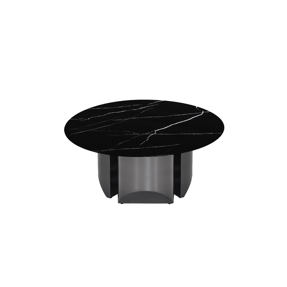 NOA – Mix & Match Marble Coffee Table with Stainless Steel Leg (0.8m)