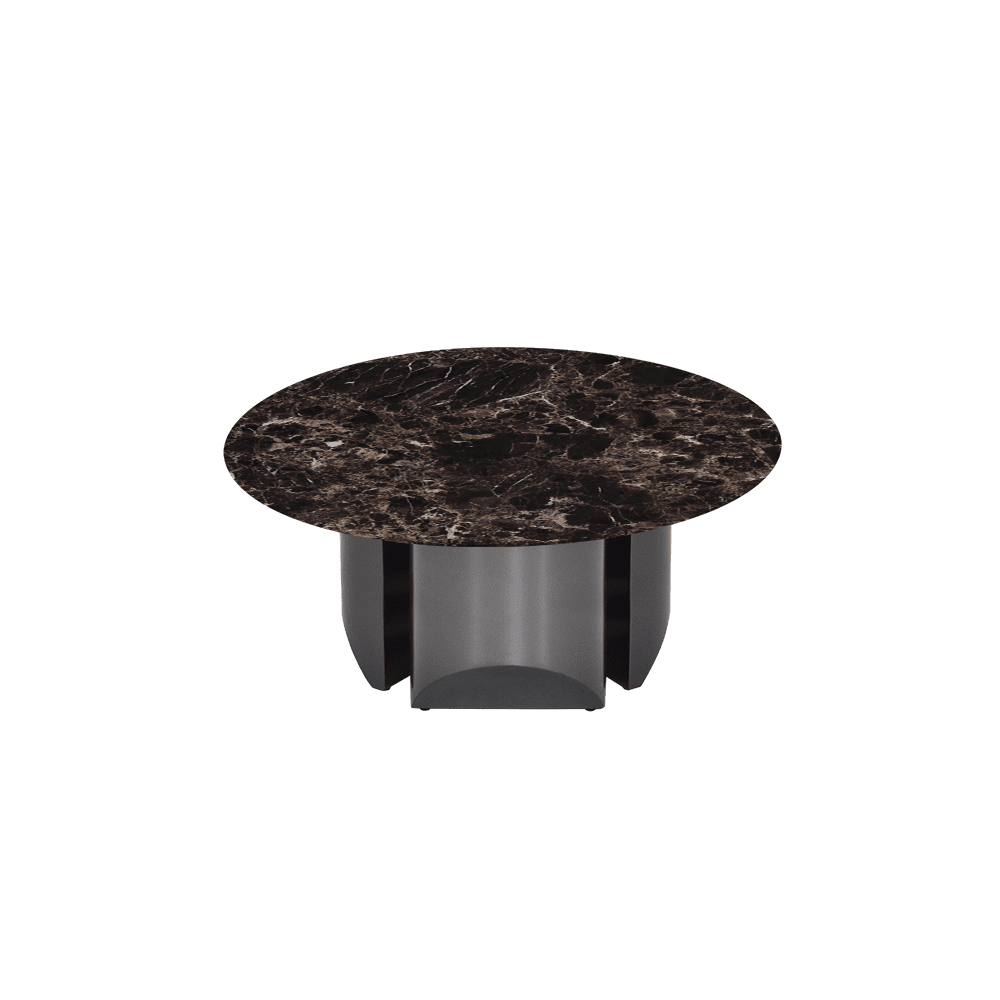 NOA – Mix & Match Marble Coffee Table with Stainless Steel Leg (0.8m)