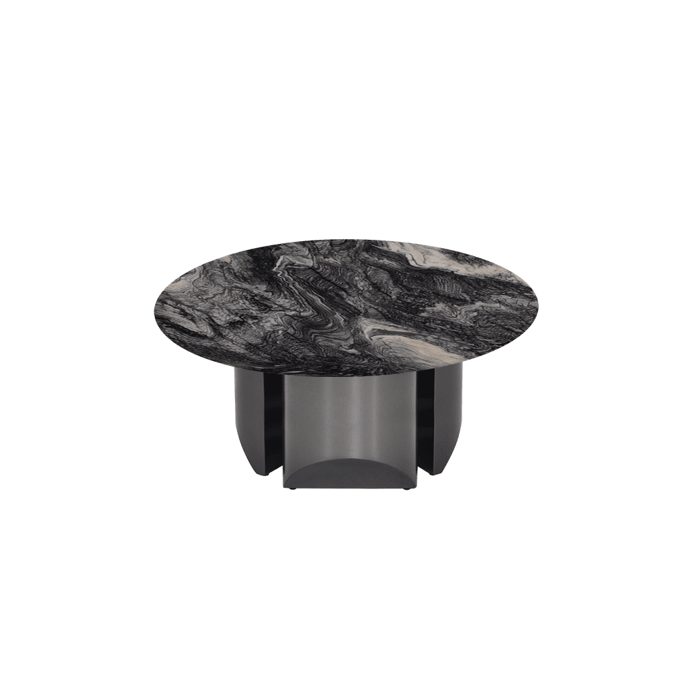 NOA – Mix & Match Marble Coffee Table with Stainless Steel Leg (0.8m)