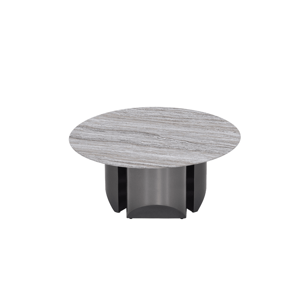NOA – Mix & Match Marble Coffee Table with Stainless Steel Leg (0.8m)